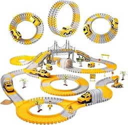 Pista de Carrinhos com 180 Peças Construção Carrinho com Movimento Automático Infantil (180)