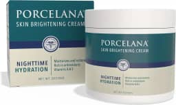 Porcelana Creme hidratante noturno com fórmula atualizada – desbota manchas escuras e uniformiza o tom da pele – para manchas de sol ou idade, cicatrizes de acne, melasma e outras descolorações