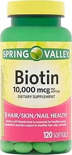 Biotina Mcg Spring Valley 10.000 - 120 Capsulas