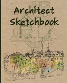 Architect Sketchbook - Notebook for Architects, Designers, and Architecture Students - grid paper (scale reference 1:50; 1:100), dotted paper (scale ... paper - 7.5" x 9.25" inches, 105 blank pages