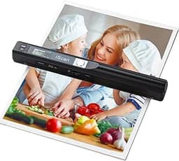 Scanner portátil iSCAN 900 DPI A4 Scanner de documentos portátil para negócios, foto, imagem, recibos, livros, seleção de formato JPG/PDF, com cartão SD de 16G