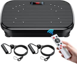 PUREROYI Máquina De Exercício De Plataforma Vibratória, Plataforma Vibratória Para Drenagem Linfática, Capacidade De 330 Libras, Máquinas De Plataforma Vibratória Para Todo O Corpo, Ajuda Na Perda D