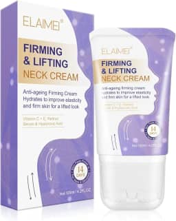 TEEROVA Creme firmador de pescoço, creme de pescoço antienvelhecimento para rugas e flacidez da pele, creme hidratante para o pescoço com rolo