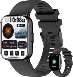 PEJE Relogio Masculino,Tela HD de 1,83" Relógio Smartwatch com Alexa, Ai GPT, 123 Esportes,Frequência Cardíaca e Monitoramento do Sono,1 ATM à rova d'água, Compatível com Android iOS（Preto）