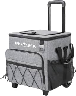 INSMEER Coolers e Bolsas Térmicas Com Rodas - 55 Latas/40 L