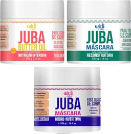Widi Care Cronograma Capilar Juba Máscara Hidro-Nutritiva, Manteiga e Máscara Reconstrutora