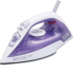 BLACK+DECKER Ferro de Passar Roupa à Seco ou à Vapor, Com Base Antiaderente, Potência de 1200W, Modelo FX1050, 110V