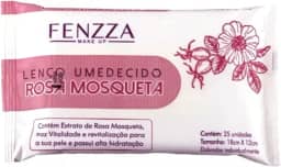 LENÇO UMEDECIDO ROSA MOSQUETA FENZZA MAKE UP