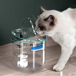 Bebedouro Tipo Fonte Com Filtro, Fonte Bebedouro de água para Gatos, Bebedouro para Animais de Estimação - Design Ergonômico, Portátil- 1,8L de Capacidade