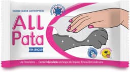 CatMyPet – ALL PATA LENÇOS Umedecidos Higienizador Antisséptico | Toalhinhas Lambíveis c/Extrato Calmante | Combate Vírus (Inclui COVID), Dermato Safe p/Cães e Gatos