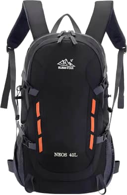 Mochila Viagem Caminhada Trekking Acampamento Resistente Masculina Feminina 40L (Preto)