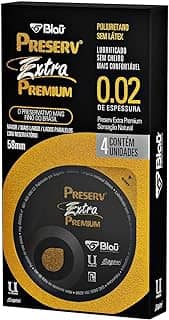 Preservativo Preserv Extra Premium sem Látex com 4 Unidades, Preserv
