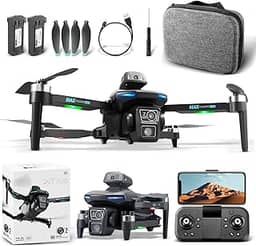 Drone com Camera 4K HD, XT606 Drone Profissional, com Flutuação de Fluxo Óptico, Comutação de Lente Dupla, Rolagem de 360°, Fotografia por Gestos, Drones com 2000mAh Bateria