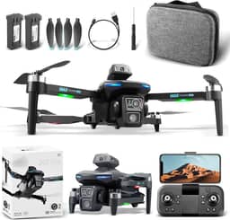 Drone Com Camera Drone Profissional Câmera Tripla HD 6K/4K FPV WiFi Mini Controle Remoto DroneQuadricóptero Com Bolsa De Transporte XT606