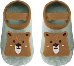 Buba Meia Sapatilha Com Aplique Urso M Verde