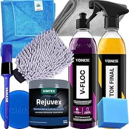 Poduto Para Lavar Moto Carro autos em Geral Shampoo V-floc Cera Liquida Tok Final Rejuvex Luva Pano Vonixx