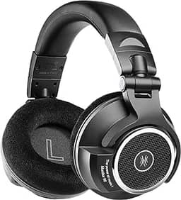 Fone de Ouvido Profissional OneOdio MONITOR 80 P/DJ, Hi-Res Audio, Fone Dobrável, Ear Pads de Veludo, Material Robusto Case de Proteção Preto