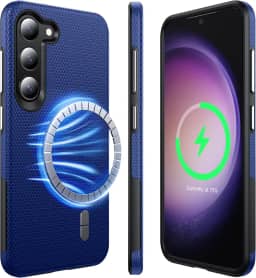 Capa magnética forte para Samsung Galaxy S23 compatível com MagSafe [2025 atualizado] [camada dupla resistente] [à prova de choque militar] resistente ao ar livre para Samsung Galaxy S23 capa