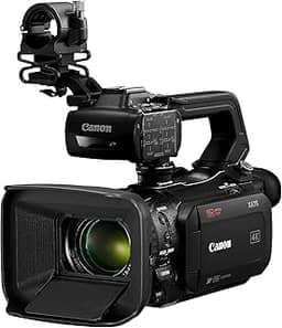 Canon Câmera de vídeo profissional XA75, vídeo UHD 4K para gravar, transmitir, lente de zoom óptico de 15x, terminal SDI e XLR 3G, preta