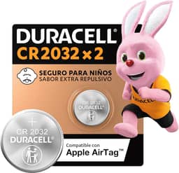 Duracell Pilhas Moeda CR2032 Pack 2 Unidades – Ideal para Placas Mãe e Controles Automotivos