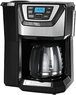 BLACK+DECKER Cafeteira de 12 xícaras, preta, CM5000B