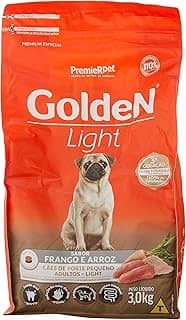 Premier Pet Ração Golden Fórmula Mini Bits Light Para Cães Adultos De Pequeno Porte Sabor Frango E Arroz 3Kg Para Todas Pequeno Adulto