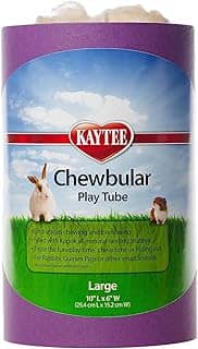 Kaytee Tubo de brinquedo mastigável para coelhos de estimação e porquinhos-da-índia, grande