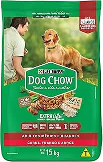 Purina Nestlé Dog Chow Ração Seca Para Cães Adultos Frango E Arroz 15Kg Dog Chow Para Akita Adulto