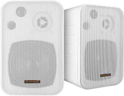 HAYONIK, Caixa Passiva, 60W, 2 Vias, Woofer 4", Tweeter 0,5", Gabinete Polipropileno, Resp. Freq: 100-20Khz, 30W RMS, Suporte Incluso - MSB60NC Branca