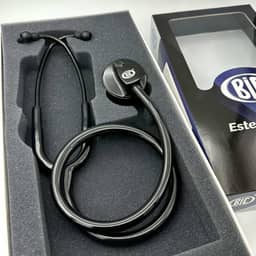 Estetoscópio Adulto Unisson Standard Preto BIC ES1130 - Ideal para Estudantes Enfermagem e Veterinária