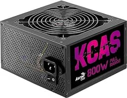 Fonte Gamer ATX KCAS 800W PFC Ativo 80 Plus Bronze Aerocool