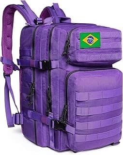 Mochila tática militar, 45 litros, sistema Molle, mochila de grande capacidade para uso militar, mochila de emergência de 3 dias para caça, caminhadas, acampamentos e atividade ao ar livre