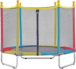 JUSTFUN, Cama Elástica Infantil 1,40M ou 1,80M Trampolim Infantil Cama Elástica Resistente Pula Pula Premium para Área Interna ou Externa Playground Brinquedo Diversão para Crianças Brincar