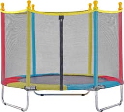 JUSTFUN, Cama Elástica Infantil 1,40M ou 1,80M Trampolim Infantil Cama Elástica Resistente Pula Pula Premium para Área Interna ou Externa Playground Brinquedo Diversão para Crianças Brincar