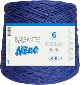 Barbante Parafinado Colorido Para Crochê Fio 6-1kg (ROYAL)