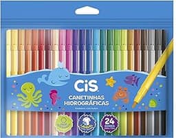 Caneta hidrográfica Color 48.6104 com 24 cores Cis