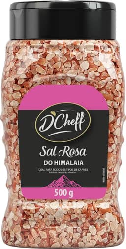 D´Cheff Sal Grosso Rosa Do Himalaia 500 Gramas