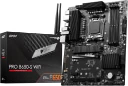 MSI Placa-mãe PRO B650-S WIFI V1 ProSeries (processadores AMD Ryzen 9000/8000/7000, AM5, DDR5, PCIe 4.0, slots M.2, SATA 6Gb/s, USB 3.2 Gen 2, HDMI/DP, Wi-Fi 6E, Bluetooth 5.3, LAN de 2,5 Gbps, ATX)