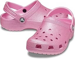 Tamanco clássico Glitter T PTG Crocs Classic Glitter Clogs (Toddler) Unisex Adulto