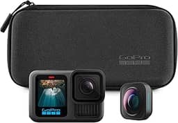 GoPro HERO13 Black Ultra Wide Edition - Câmera de ação à prova d'água 10m, 5.3K60, HLG HDR, 27MP, HyperSmooth 6.0, GPS, Wi-Fi 6 com Lente Ultra Wide