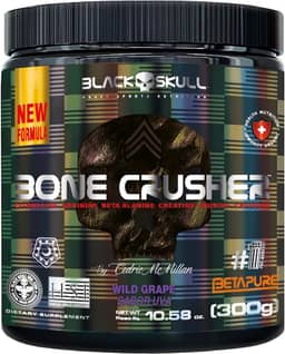 PRÉ-TREINO BONE CRUSHER (NOVA FÓRMULA) - 300G BONE CRUSHER WILD GRAPE (NEW) 300G