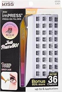Cílios postiços KISS ImPress, 12 mm, 20 conjuntos