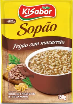 KiSabor Sopão De Feijão Com Macarrão Kisabor 150 Gramas