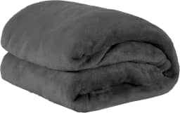 Manta Queen Cobertor Soft Andreza 2,20x2,40m – Ultra Macia, Anti Alérgica e Elegante, Ideal para Dias Frios (Chumbo)