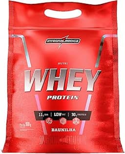 Integralmedica - Hipercalórico - Nutri Whey Protein Baunilha - Pouch 900g - Fonte de Proteínas e Carboidratos - Suplemento Alimentar, Ganho Muscular e Recuperação Pós-Treino