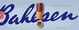 Bahlsen Rolinhos De Wafer Com Cobertura De Chocolate Ao Leite Caixa 100G