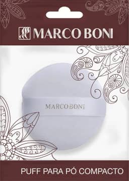 Marco Boni Puff Para Aplicação De Pó 8450 Branco 1 Unidade