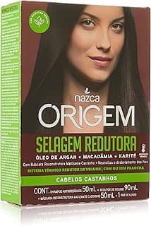 Origem Kit Selagem Redutora - Cabelos Castanhos, Nazca Cosméticos