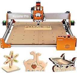 FoxAlien Máquina Roteadora Masuter Pro Cnc, Fresadora de 3 Eixos Atualizada, Fresadora de Metal para Madeira, Acrílico, Mdf, Corte de Escultura Em Nylon