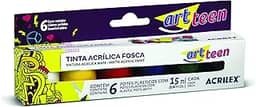 Acrílica Fosca Conjunto com 6 Cores, Acrilex, 035060000, Multicor